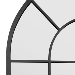 MirrorOutlet The Arcus Black Framed Arched Leaner and Wall Garden Mirror 180 x 85cm - Size: 180 x 85 x 3cm - Wilko - thumbnail 6
