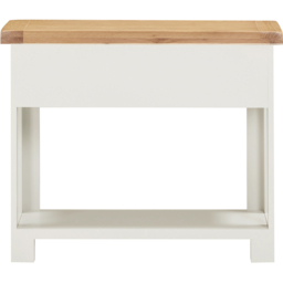 Seconique Windsor 2 Drawer Ivory and Oak Console Table - Size: 70.5 x 85 x 34cm - Ivory/Oak - Wilko - thumbnail 7