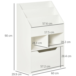 Playful Haven White Kids Bookshelf - Size: 60 x 29.9 x 90cm - Wilko - thumbnail 7