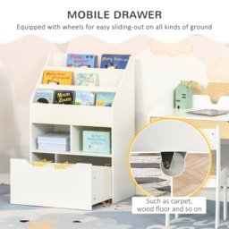 Playful Haven White Kids Bookshelf - Size: 60 x 29.9 x 90cm - Wilko - thumbnail 6