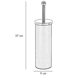 Innoteck Essentials White Matt Bathroom Toilet Brush and Holder - Size: 38 x 10 x 10cm - Wilko - thumbnail 5
