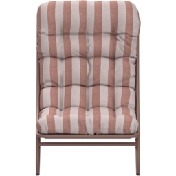 Charles Bentley Porto Terracotta Stripe Olefin Fabric Garden Rocking Chair - Size: 1 Seater - Wilko - thumbnail 5