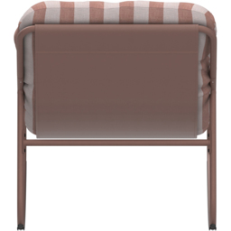 Charles Bentley Porto Terracotta Stripe Olefin Fabric Garden Rocking Chair - Size: 1 Seater - Wilko - thumbnail 6
