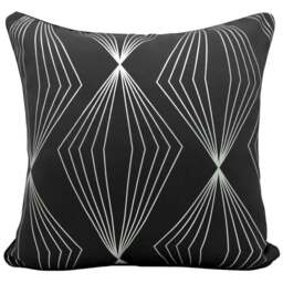 Velosso Onyx Black Filled Cushion 43 x 43cm 2 Pack - Wilko