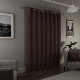 Enhanced Living Austin Blush Plain Thermal Blackout Eyelet Curtains 117 x 137cm - Size: W 117 x D 137cm - Wilko - thumbnail 3
