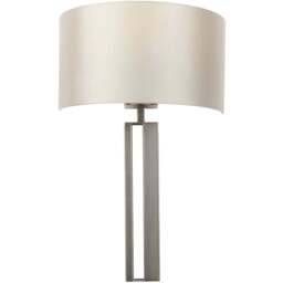 Merano Macrenta Brushed Bronze and Mink Wall Lamp - Size: 14 x 32 x 50cm - Brown - Wilko - thumbnail 1