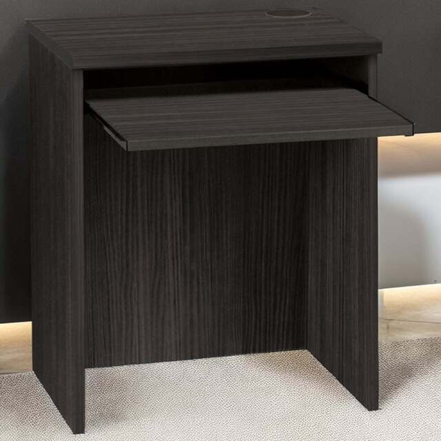 R White Cabinets Small Laptop Desk with Keyboard Tray Black - Size: 72.8 x 60 x 54cm - Wilko - image 1