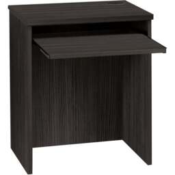 R White Cabinets Small Laptop Desk with Keyboard Tray Black - Size: 72.8 x 60 x 54cm - Wilko - thumbnail 3
