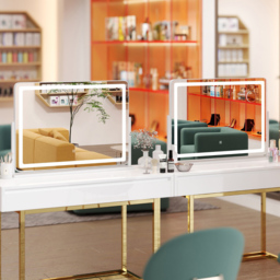 Costway White 3 Colour Light Vanity Mirror with Touch Control - Size: 89 x 11 x 59cm - Wilko - thumbnail 5