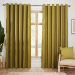 Hardwick Eyelet CurtainMoss Green168cm196cm - Divante - Wilko - thumbnail 1