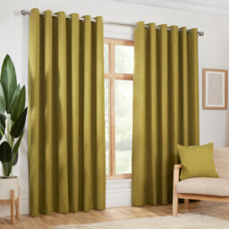Hardwick Eyelet CurtainMoss Green168cm196cm - Divante - Wilko - thumbnail 3