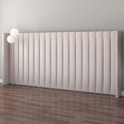 Aspire Furniture Grandeur Off White Eire Linen Wing Headboard - Size: Emperor - Aspire Beds - Wilko