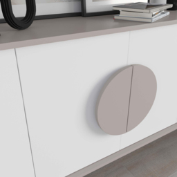 Decortie Gora 4 Door Mocha Grey and White Sideboard - Size: 82 x 180 x 35.6cm - Multi - Wilko - thumbnail 4