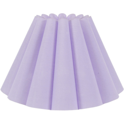 ValueLights Lauren Lilac Pleated Scallop Lamp Shade - Size: 15.5 x 25 x 25cm - Purple - Wilko