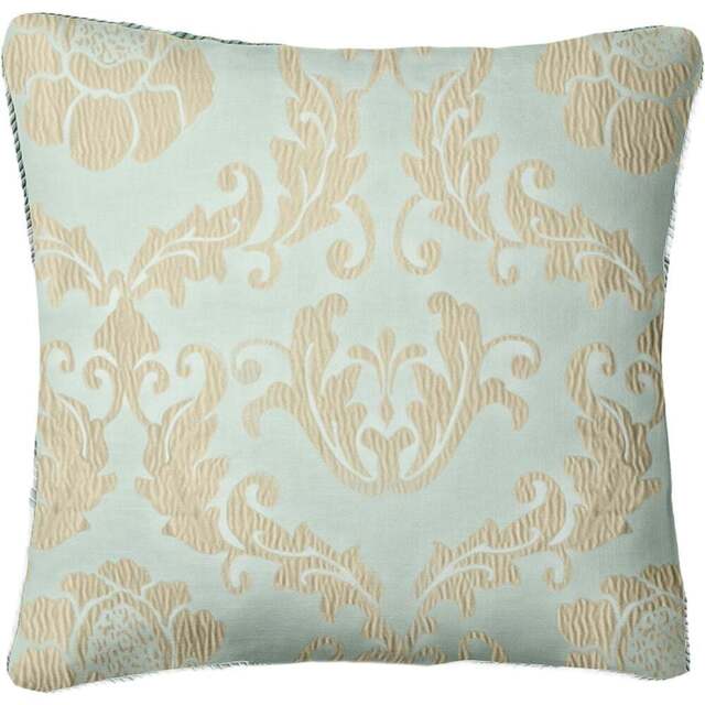 Intimates Damascus Duck Egg Filled Cushion 43 x 43cm 2 Pack - Blue - Wilko - image 1