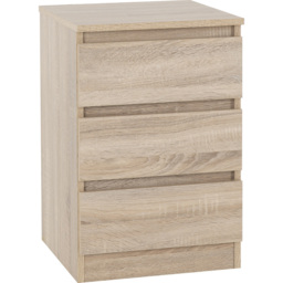 Seconique Malvern Sonoma Oak Effect 3 Piece Bedroom Furniture Set - Brown - Wilko - thumbnail 5