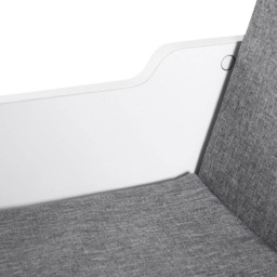 Portland 6 Shelf White Bookcase with Cushioned Reading Seat - Wilko - thumbnail 5