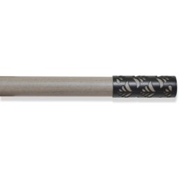 Wembley Curtain Pole Beige 120 210 cm - Size: 120 - 210cm - Wilko