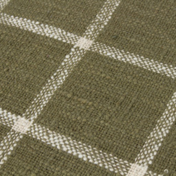Yard Beni Moss Green and Natural Checked Fringed Throw 130 x 180cm - Size: 180 x 130cm - Multi - Yard Living - Wilko - thumbnail 4