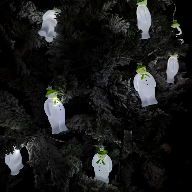 Samuel Alexander 10 Cool White LED Snowman and Snowdog String Light 1.8m - Size: 4 x 6 x 180cm - Wilko - image 1