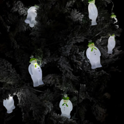 Samuel Alexander 10 Cool White LED Snowman and Snowdog String Light 1.8m - Size: 4 x 6 x 180cm - Wilko