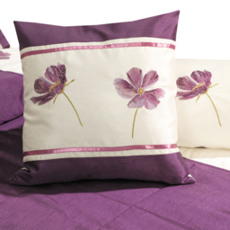 Intimates Georgia Aubergine Filled Cushion 43 x 43cm 2 Pack - Purple - Wilko - thumbnail 3