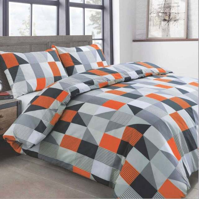 Velosso Jazz Double Orange Duvet Set - Serene - Wilko - image 1