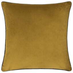 Paoletti Meridian Moss Charcoal Velvet Cushion - Size: 55 x 55 cm - Multi - Wilko