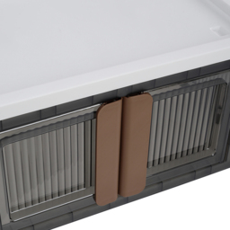 H&O Direct 2 Door Collapsible Plastic Storage Box - Size: 30 x 44.9 x 31cm - Grey - Wilko - thumbnail 6