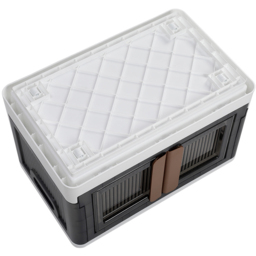 H&O Direct 2 Door Collapsible Plastic Storage Box - Size: 30 x 44.9 x 31cm - Grey - Wilko - thumbnail 4
