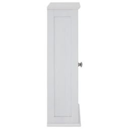 Premier Housewares Portland Single Door Mirror Bathroom Cabinet - Size: 34 x 15 x 53cm - White - Wilko - thumbnail 5