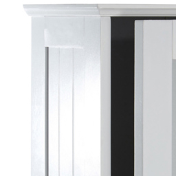 Premier Housewares Portland Single Door Mirror Bathroom Cabinet - Size: 34 x 15 x 53cm - White - Wilko - thumbnail 7