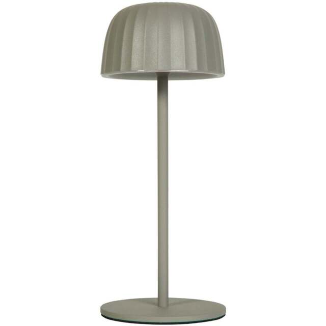 Lighting Collection Boyd Grey Rechargeable LED Table Lamp - Size: 28.5 x 12.5 x 12.5cm - Wilko - image 1