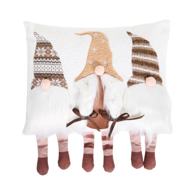 Chalet Gonks Cushion White and Brown - Wilko - image 1