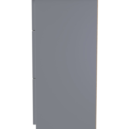 Crowndale Milan 3 Drawer Dusk Grey Deep Chest of Drawers Ready Assembled - Wilko - thumbnail 4
