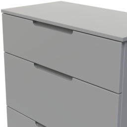 Crowndale Milan 3 Drawer Dusk Grey Deep Chest of Drawers Ready Assembled - Wilko - thumbnail 6