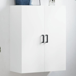 vidaXL 2 Door White Wall Mounted Cabinet - Size: 90 x 69.5 x 34cm - Wilko