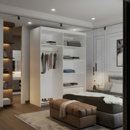 Sliding Wardrobes 4U 2 Sliding Door White Modern Silver Trim Mirrored Wardrobe 150cm - Size: 2 Door - Wilko - thumbnail 5