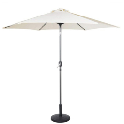 VonHaus Ivory Steel Parasol 2.7m - Cream - Wilko - thumbnail 1