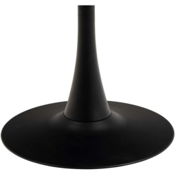 Florence Malta 4 Seater Ceramic Round Dining Table Set Black and Light Grey - Black/Light Grey - Wilko - thumbnail 6