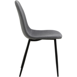 Florence Malta 4 Seater Ceramic Round Dining Table Set Black and Light Grey - Black/Light Grey - Wilko - thumbnail 5
