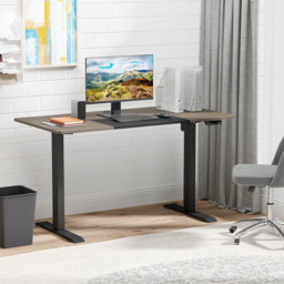 Portland Vinsetto Height Adjustable Electric Standing Desk Black - Size: 140 x 70 x 116cm - Wilko - thumbnail 7