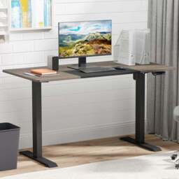 Portland Vinsetto Height Adjustable Electric Standing Desk Black - Size: 140 x 70 x 116cm - Wilko