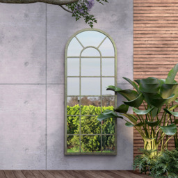 MirrorOutlet Dorset Green Country Arch Outdoor Wall Mirror 159 x 66cm - Size: 159 x 66 x 3cm - Wilko - thumbnail 6