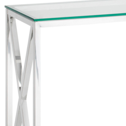 Julian Bowen Miami Silver Console Table - Size: 40 x 120 x 75cm - Wilko - thumbnail 6