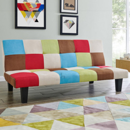 Home Detail Atlanta 2 Seater Multicolour Fabric Sofa Bed - Wilko