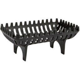 Heavy Cast Log Basket Black - Inglenook - Wilko - thumbnail 1