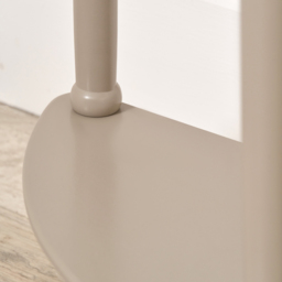 Pacific Lifestyle Heritage Single Shelf Putty Pine Wood Half Moon Console Table - Size: 80 x 80 x 30cm - Cream - Wilko - thumbnail 5