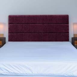 Bedmaster Milan Single Aubergine Chenille Lined Headboard - Purple - Wilko - thumbnail 1