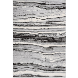 Desire Rugs Obsidian Grey Coast Waves Abstract Rug 200 x 290cm - Size: 290 x 200 x 0.8cm - Wilko - thumbnail 1
